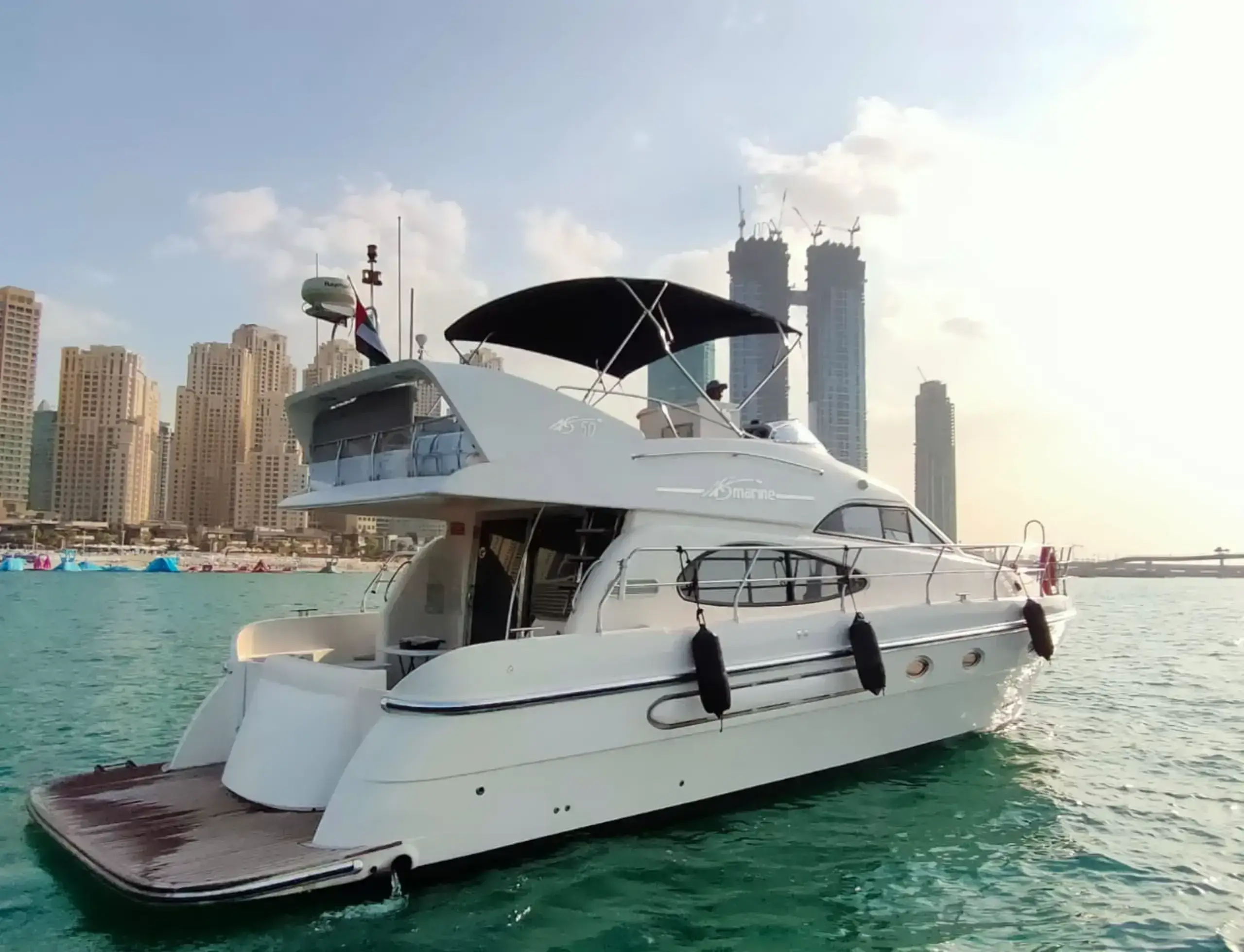 55ft yacht in dubai marina 2