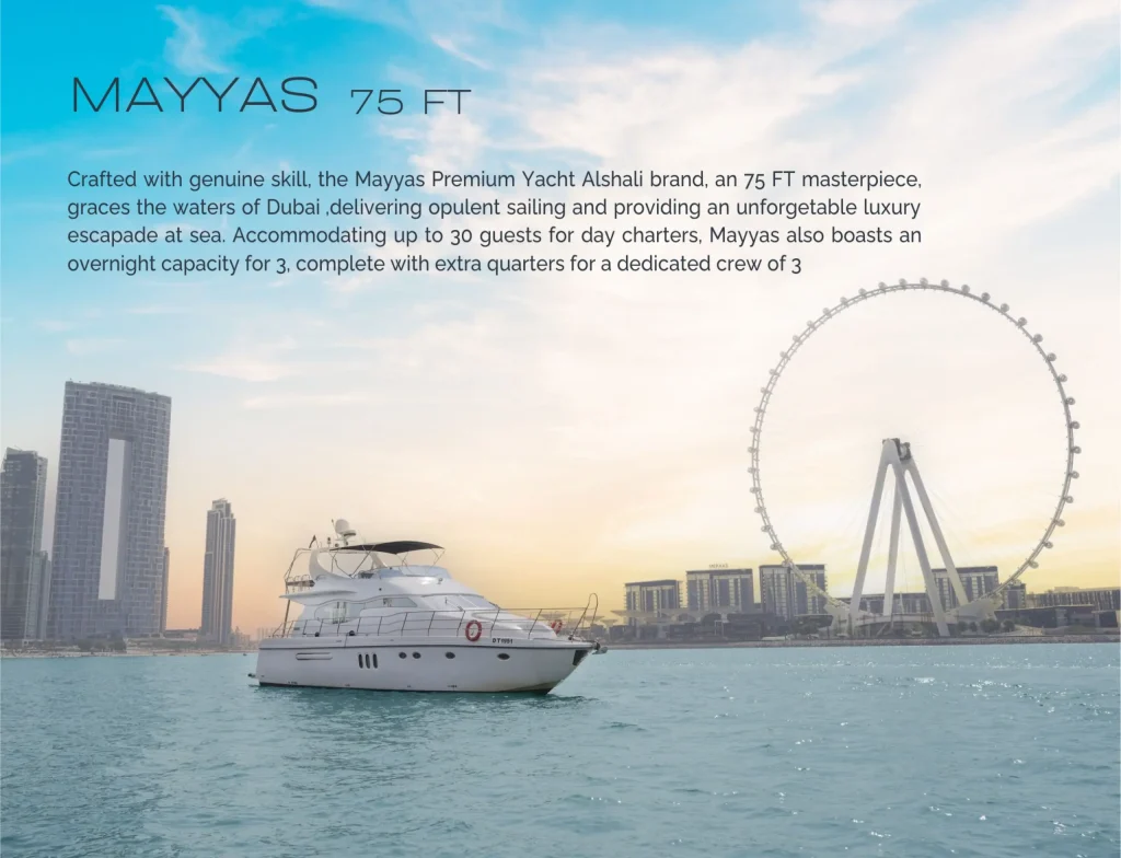 75ft luxury yacht in dubai 5