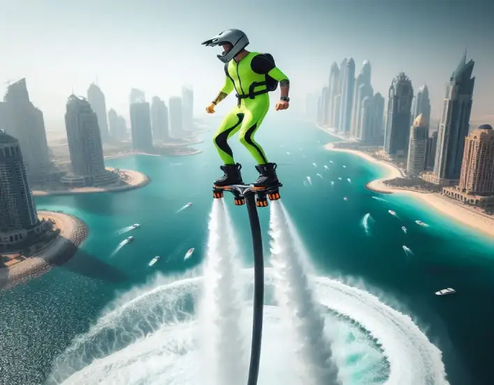 flyboard ride in dubai marina 4